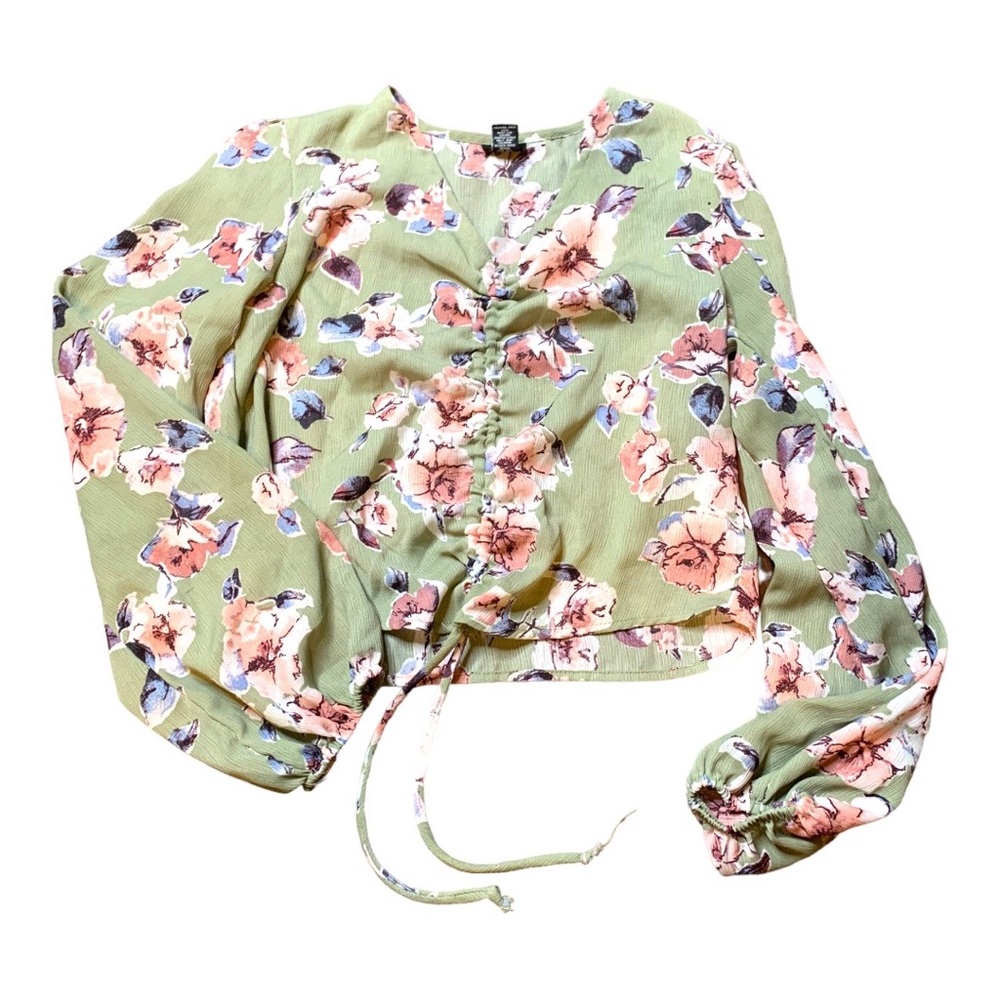 Floral Scrunch Top!